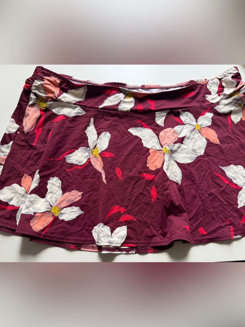Lands' End Women's Floral Swim Skort 16